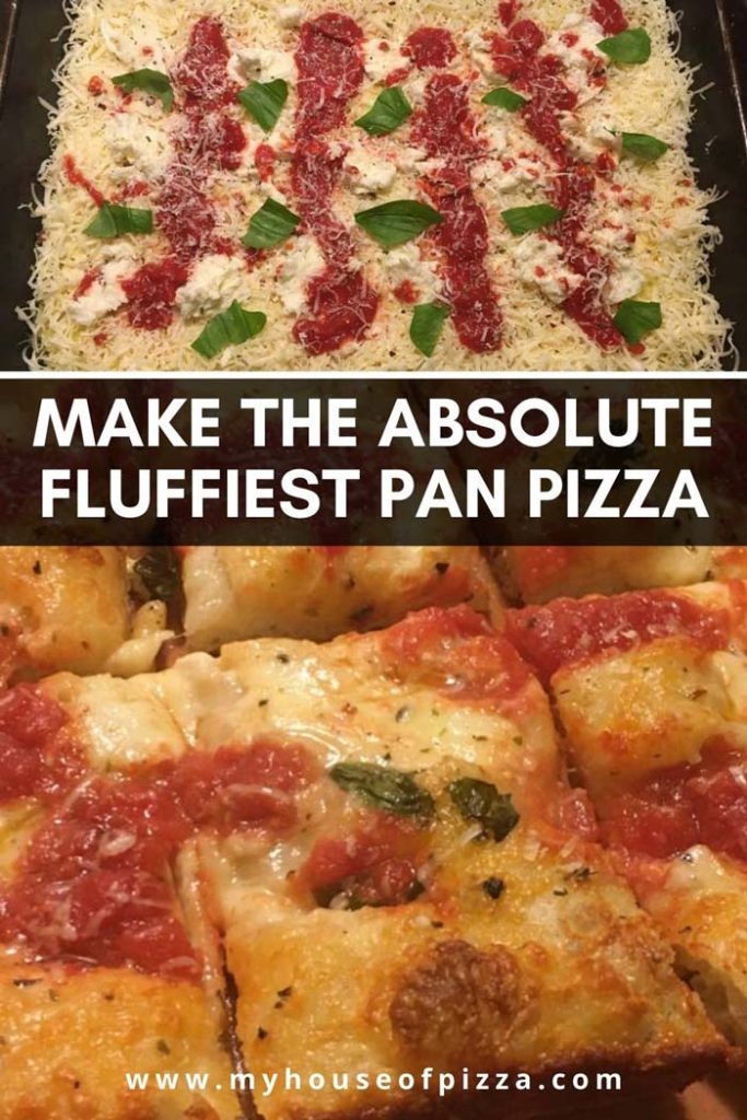 homemade pan pizza pinterest graphic How To Make Cheesy Crispy Homemade Pan Pizza