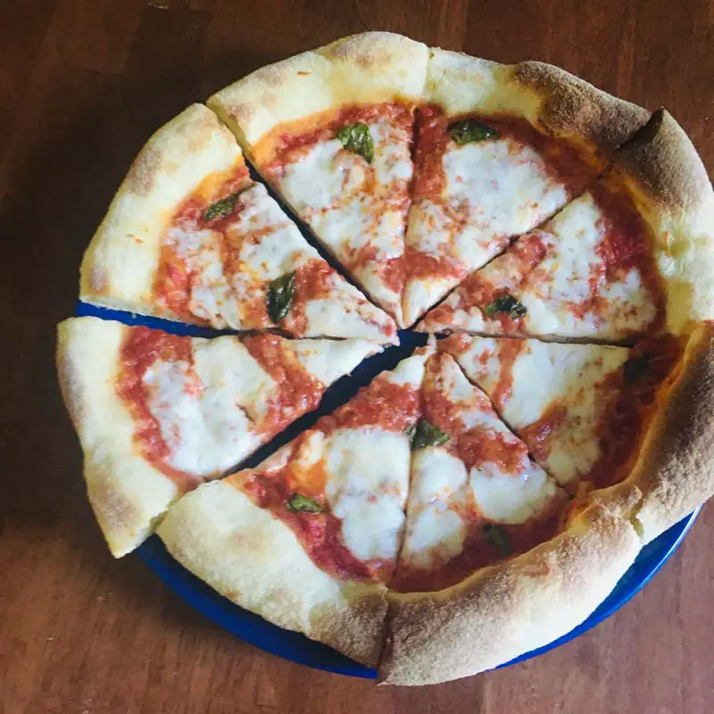 homemade Neapolitan pizza