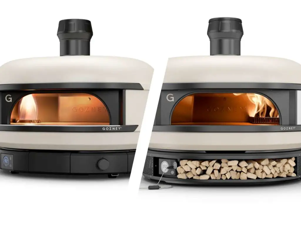 A side by side comparison of the Gozney Dome S1 and the original Gozney Dome pizza oven.