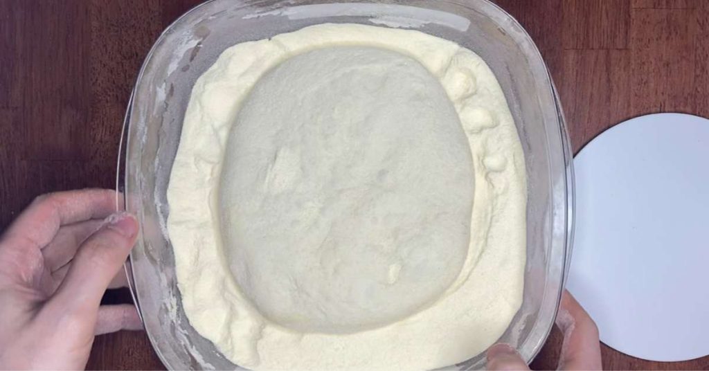 pizza dough flour bath Homemade Pizza Dough Recipe
