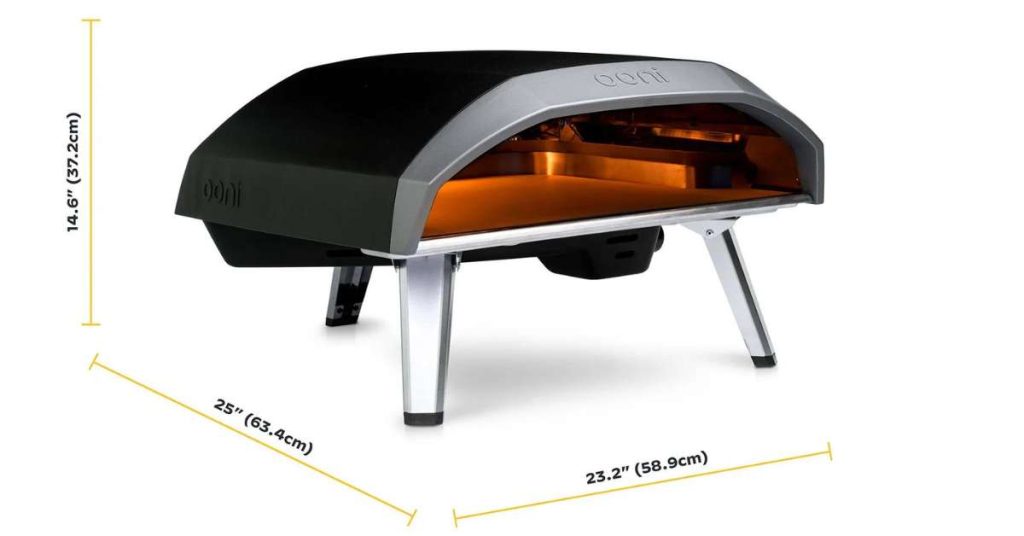 Ooni Koda 16 Outdoor Gas Pizza Oven Review 7 ooni koda 16 pizza oven dimensions Ooni Koda 16 Outdoor Gas Pizza Oven Review