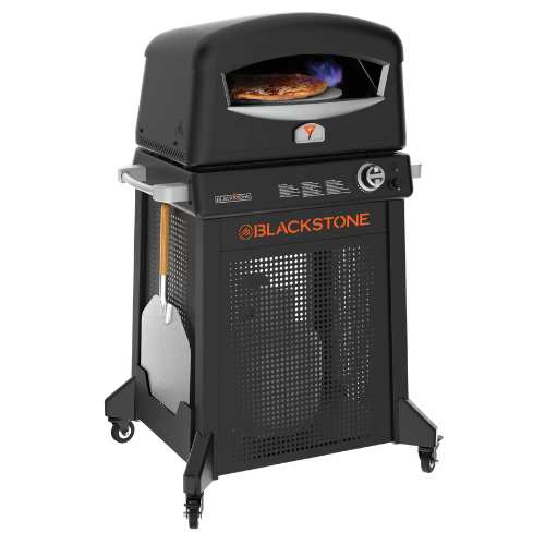 The Blackstone propane pizza oven on a white background.