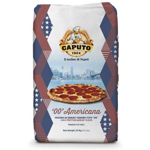 A bag of Caputo Americana style Tipo 00 flour.