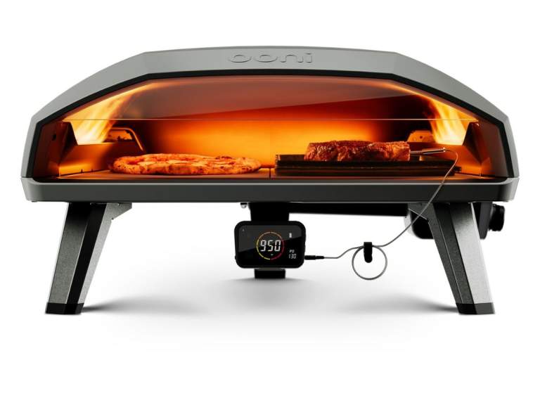 A front view of the new Ooni Koda 2 Max pizza oven.